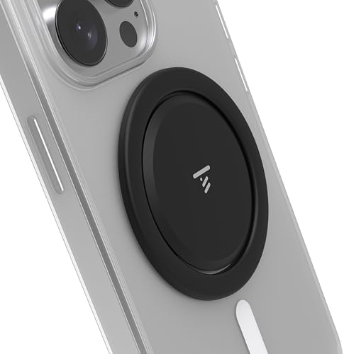 Tango Ultra Thin Grip for MagSafe: One Hand Open, Stand, 10x Expandable, Space Grade Steel, Removable for Wireless Charging. Half The Thickness, Twice The Fidget and More Bling Than A Ring.