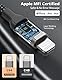 Acecene iPhone Ladekabel 1m [2 Stück], MFi Zertifiziert Nylon USB C auf Lightning Kabel iPhone Schnellladekabel für iPhone 14 13 12 11 Pro Max X XS XR 8 7 6 Plus Mini SE - Schwarz