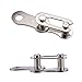 X AUTOHAUX 3 Pair Single Speed Silver Tone Chain Master Link Joint Clips Connectors Bicycle Missing Link Reusable Speed Chain for Bike MTB Repair Parts