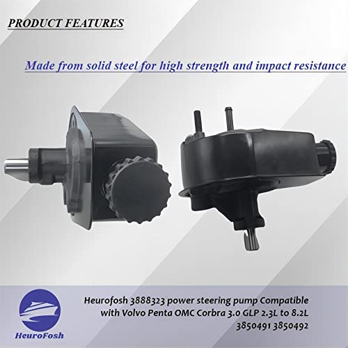 image for HeuroFosh 3888323 Power Steering Pump Compatible with Volvo Penta OMC 