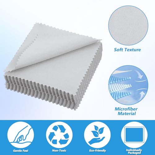 100 paños de limpieza de plata para joyas, paño de pulido reutilizable, gamuza de plata para joyas, paño de limpieza para limpieza de joyas de plata y plata, oro, latón - imagen 5