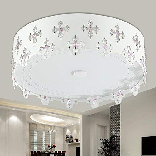 Plafonnier LED cristal 45cm au design moderne et épuré avec éclairage 48W variable