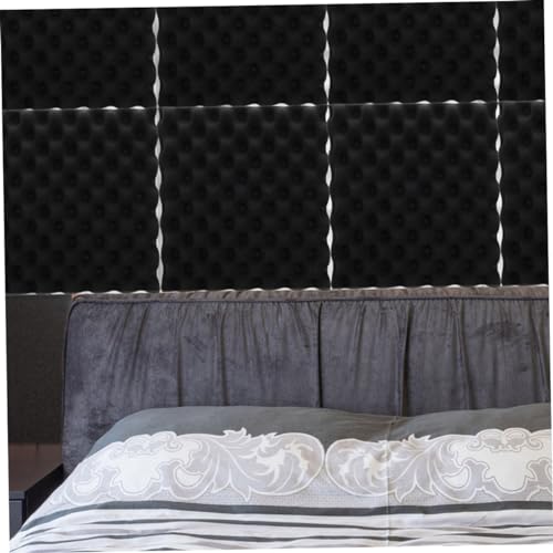 Toyvian Paneles Acústicos Absorbentes de Sonido 6pcs para Aislamiento Acústico con Autoadhesivo para Estudios y Talleres Material de Alta Densidad para Aislamiento Sonoro miniatura 6