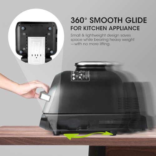 Aieve Appliance Sliders, 8 Pcs Small Appliance Slider for Countertop, Self Adhesive Caster Wheels Rollers, Coffee Bar Accessories Kitchen Gadgets Home Must Have for Mixer Coffee Maker Air Fryer