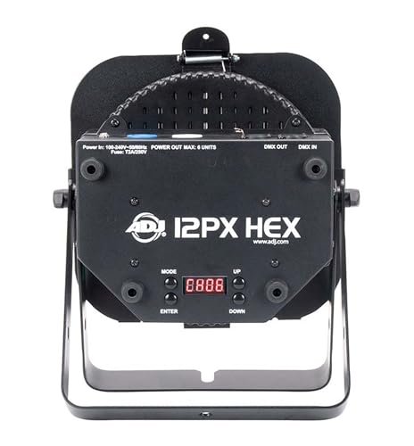 AMERICAN DJ 12PX Hex Projecteur Robuste Châssis Métal LED Par