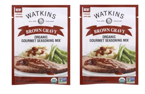 Watkins Organic Gourmet Seasoning Mixes 1oz - 2 packets (Brown Gravy 0.85oz)