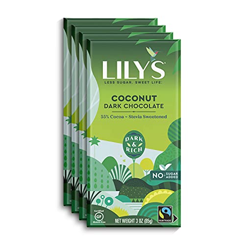 Lily's coconut dark chocolate bar