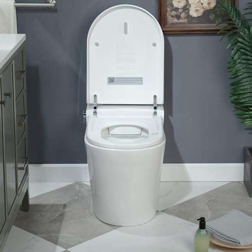 Image of WOODBRIDGE Smart Toilet, Auto Open /Close Lid, Foot Sensor, Auto Flush, Heated Seat, Easy Installation, without Bidet,CHT002