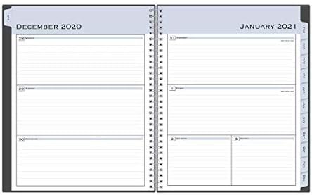 Blue Sky 2021 Weekly & Monthly Planner, Flexible Cover, Twin-Wire Binding, 8.5" x 11", Passages