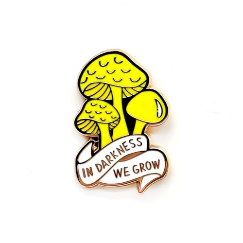 Cute Mushroom Badge Pin - Fun Series - Enamel Lapel Pin - Plated Badge for Clothing, Bags, and Lanyards