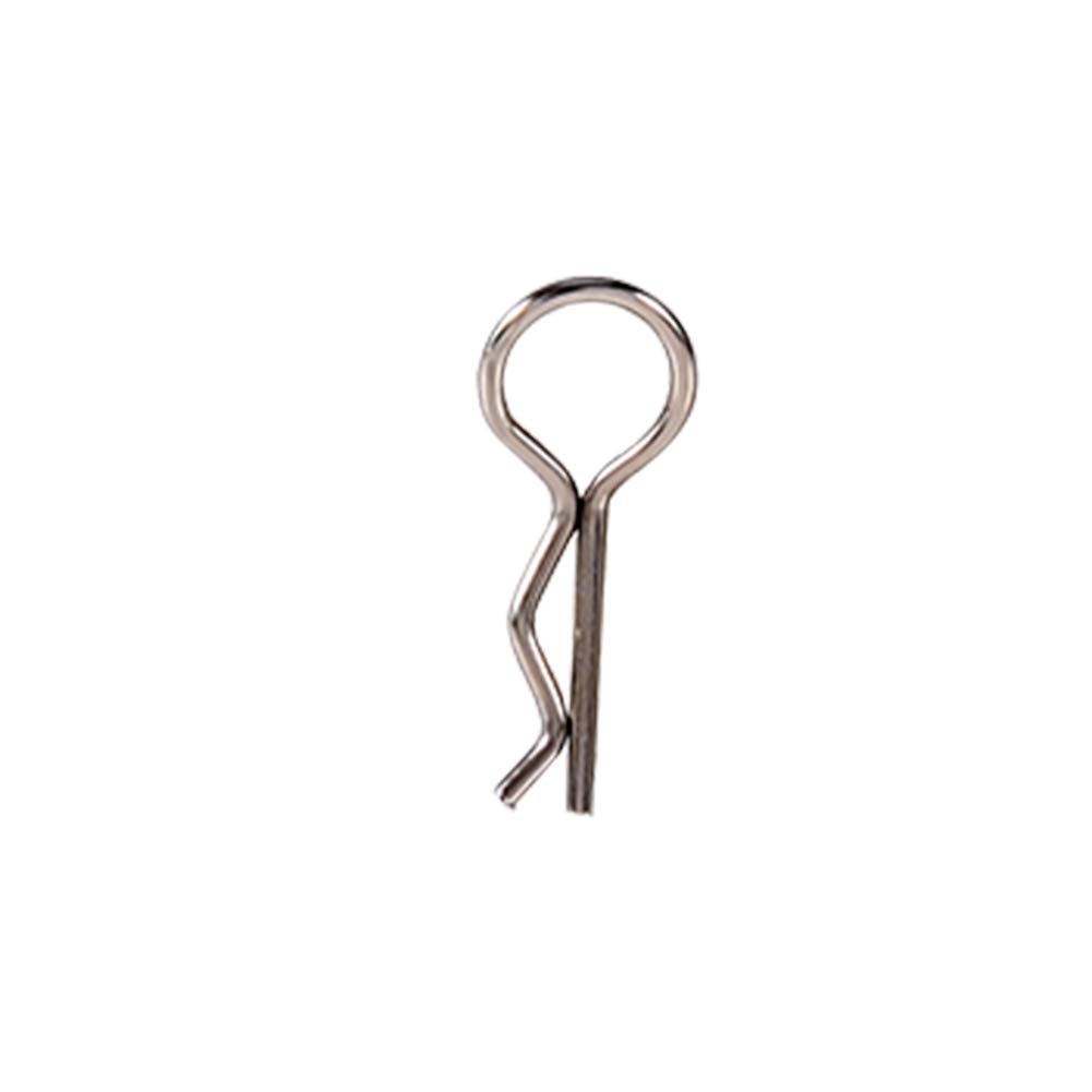 100 Pièces de Clips de Carrosserie RC en Acier Inoxydable Goupille de Clip de Coque de Carrosserie, 100 Pièces, Pièce de Rechange pour Modèle de Voiture HSP HPI RC 1/10