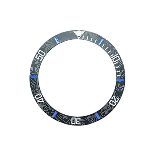 1�� 38mmx30.7mm �}�b�g�J�[�u�Z���~�b�N�x�[���C���T�[�g GMT SKX007 SKX009 �T�u�E�H�b�`�P�[�X NH35 NH36 ���[�u�����g �����Y�E�H�b�`�p�[�c�ɓK��(04)