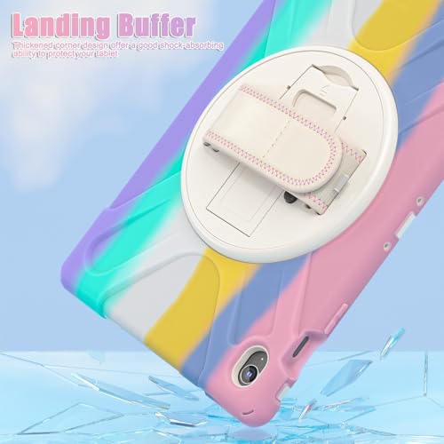 Coque Samsung Galaxy Tab S10 FE Plus 13,1 support rotatif 360 rose