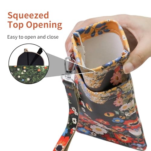 Image of Double Eyeglass Case Soft Dual Glasses Case for Women Men Travel Squeeze Top Sunglasses Cases Eyeglasses Pouch