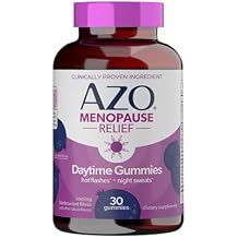 AZO Daytime Menopause Gummies for Women, Clinically Proven Ingredient for Hot Flashes and Night Sweats*, Menopause Supplements for Women - 30 Gummies