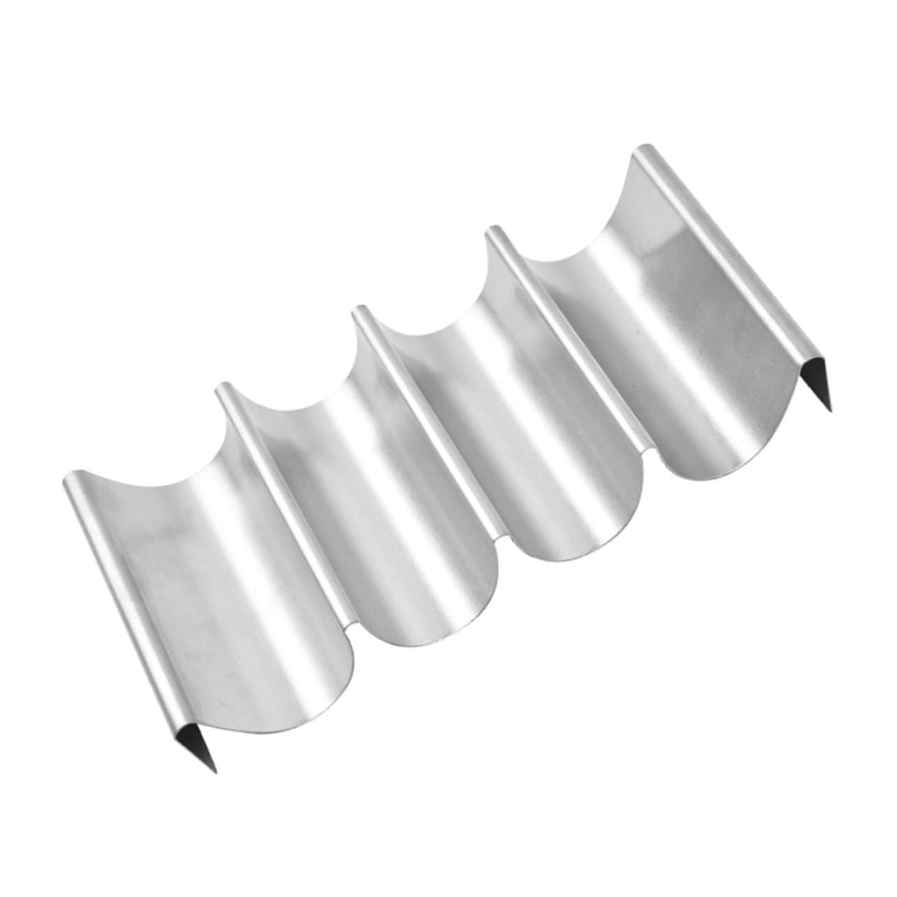 FUNOMOCYA Stainless Taco Holders for Tacos Baking Easy Clean and Reusable Compact Design for Home Restaurant Party