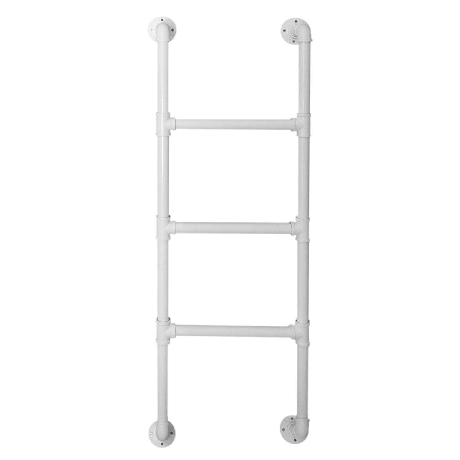Échelle murale en métal pour lits superposés noire 140 cm