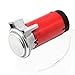 Produktbild YIYIDA Luftkompressor Horn Luftpumpe Hupenkompressor Horn Air Pump 12V rot Motor Auto Horn Kompressor Kit Verchromter Hupenmotor Auto Horn Motor für alle 12V Air Horn LKW Auto Zug Boot Horn ect