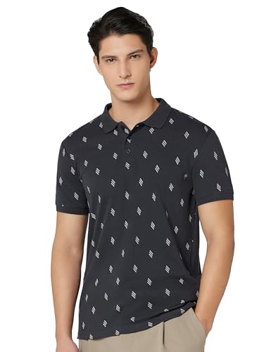 Image of United Colors of Benetton Men Cotton Solid Regular Fit Polo Shirt