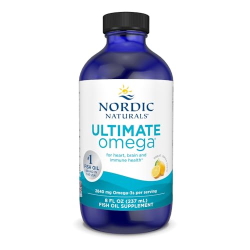 Nordic Naturals Ultimate Omega Liquid, 2840mg Fish Oil, Lemon Flavor - 8oz - image 1