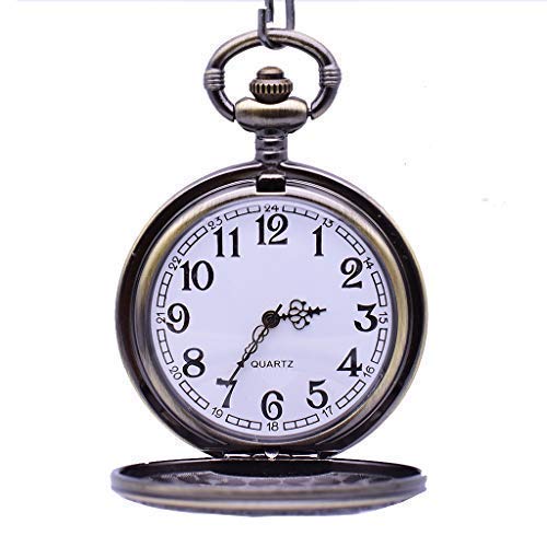Udaney Eagle Gift Pocket Watch With Chain Vintage Quartz Half Hunter American 2022 Fashion #TOP1