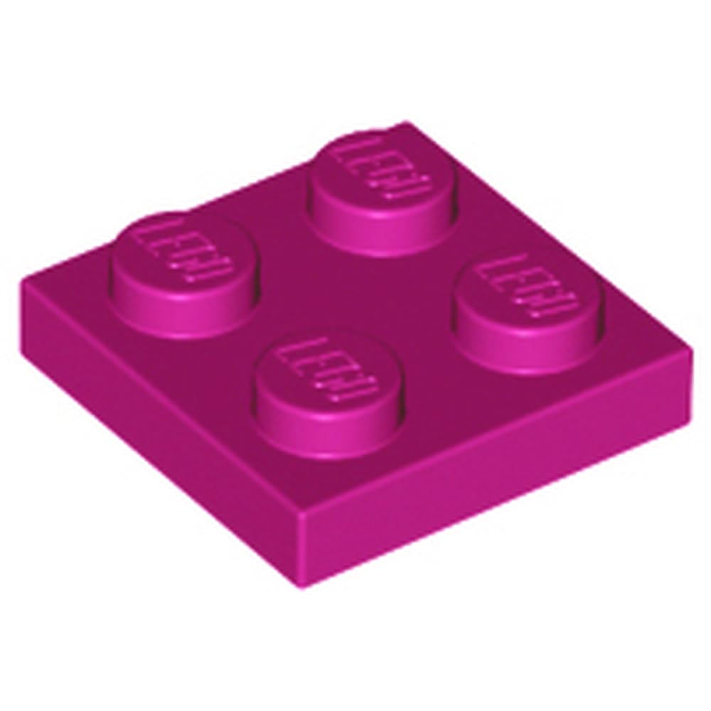 LEGO Building Plate, 2 x 2 Studs - Choose Your Colour, Part 3022, Choose Your Colour (Magenta, 50, Bricks) — image 1