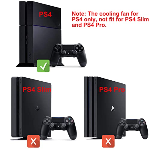Linkhood Cooling Fan For Ps4, Usb External Cooler 5 Fan Turbo Temperature Control Cooling Fans For Sony Playstation 4 Gaming Console thumb #6