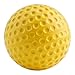 Dimpled PU Practice Baseball for Pitching Machine, 9 Inch Yellow Softball for Hitting and Fielding Training, Lightweight Non-Damaging Ball with Bright Green Visibility(12inch)
