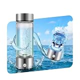 3.0 Upgrade Hydrogen Water Bottle Generator【Industry TOP - 24-Hour Hydrogen Lock】SPE PEM Technology| 0 Chlorine & 0 Ozone | Double Hydrogen Content & High Borosilicate Glass for Post-Workout Recovery