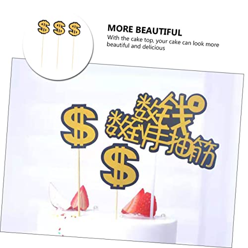 Luxshiny 3 Peças De Bolo De Dólar Inserir O Bolo De Dinheiro Decorações De Cerimônia De Casamento Fe