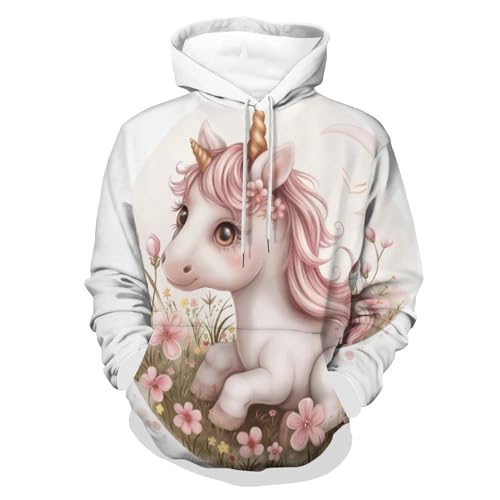 Sweat à capuche licorne rose : le cadeau idéal pour homme et femme