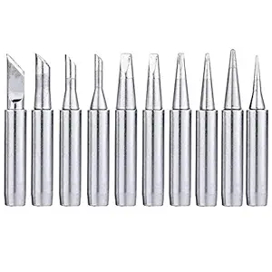 Yakamoz 10Pcs 900M-T Soldering Iron Tips Kit Solder Welding Tips Replacement Accessories for Hakko, Atten, Quick, Aoyue, Yihua, Vastar, Sywon, Tabiger, Soaiy Soldering Station