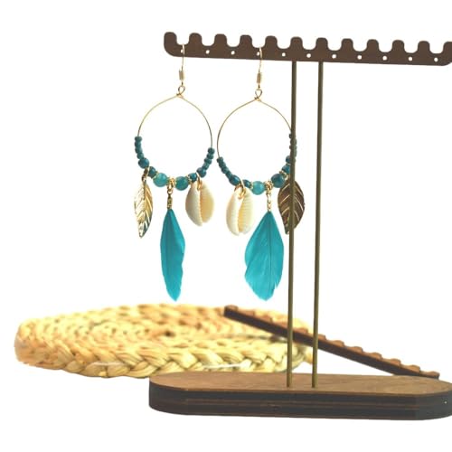 Boucles d'oreilles plumes légères pour sublimer un visage avec un style ethnique - 3