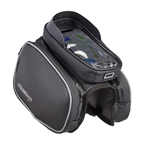 Relaxdays Rahmentasche Fahrrad, Handytasche bis 6,7" Cover