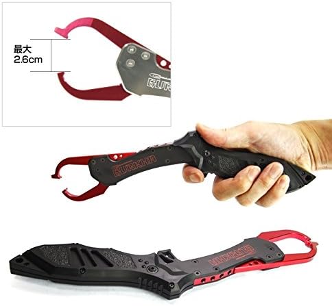 Amazon ドレス Dress グラスパー フィッシュグリップ 魚掴み器 Gurkha グルカ ブラックボディ ブラック ゴールド ドレス Dress プライヤー フックリリーサー