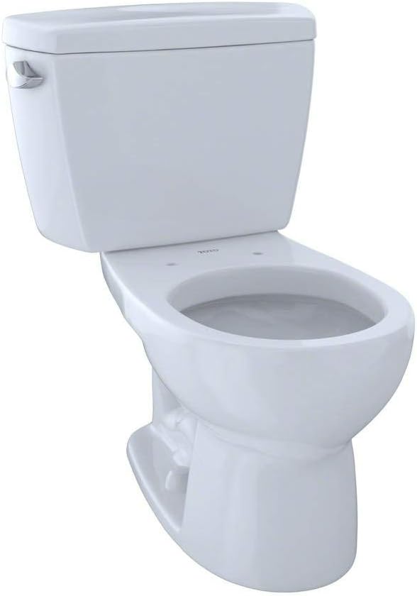 TOTO CST743SD#01 Drake Insulated Round Bowl and Tank, Cotton White - Two Piece Toilets - 