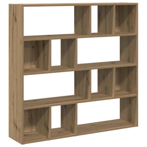 vidaXL Bücherregal/Raumteiler Artisan-Eiche 105x24x102 cm, Bücherschrank, Standregal, Büroregal, Raumteiler, Aktenregal, Aufbewahrungsregal