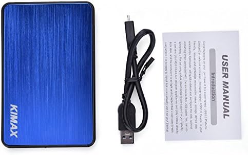 Pjp Electronics High speed USB 3.0 Hard Drive Enclosure for 2.5 Inch SATA, Laptop Hard Drive Caddy, USB 3.0 hard drive Case (Blue)