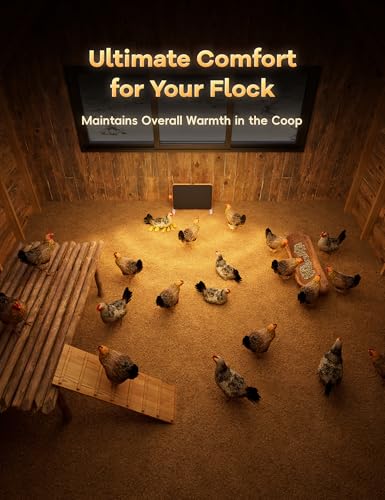 Chickcozy Smart Chicken Coop Heater, 200 Watts Coop Radiant Heat Panel Built-In Adaptive Temperature Sensor thumb #1