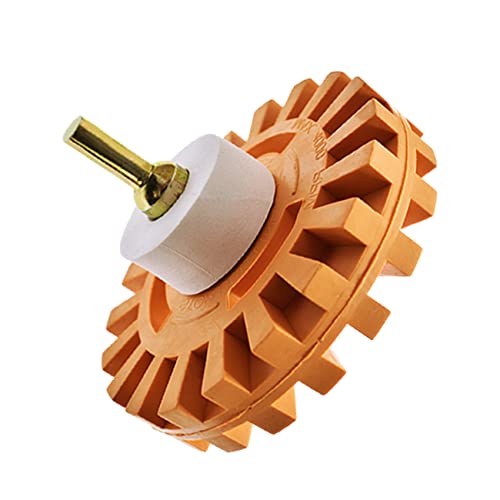 Jsorum Decal Remover Eraser Wheel, 4 Inch Rubber Wheel Sticker Remover With Drill Adaptor, Adhesive, Pinstripe, Sticker, Vinyl Removal Tool Set For Cars, Boats, Rv, Motorcycles #TOP13