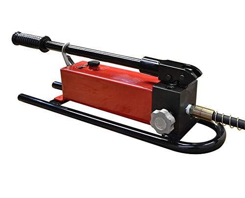 Manual MH2 Pneumatic 10,000 PSI Air Hydraulic Hand Pump with Hose and Coupler