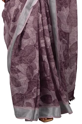 Image of MIRCHI FASHION Saree for Woman Cotton Blend Printed | Traditional Ethnic Sari for Ceremonial Use and Farewell with Blouse Piece