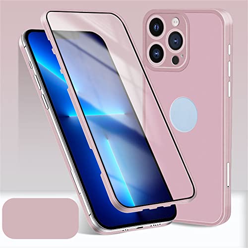Housse de protection pour iPhone 13 Pro intégrale en titane et verre
