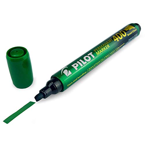 Marqueur permanent Pilot Sca-400 pointe biseautée 1.5-4.0mm feutre indélébile vert