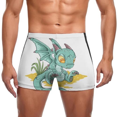 Maillot de bain homme original : slip, short et boxer de natation imprimé dragon pour la plage