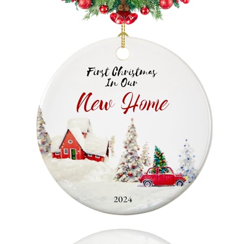 First Christmas in New Home Ornament 2024 New Home Christmas Ornament 2024 First Home Ornament 29 Ceramic New House Christmas Ornament 2024