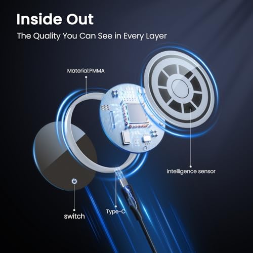 Image of LED Car Cup Holder Lights,7-Color Changing Cup Pad with Vibration Sensor, Rechargeable Car Cup Coasters, Cool Glowing Vehicle Interior Decor Accessories & Gifts for Car Lovers-2PCS