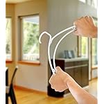 Utopia Home Plastic Hangers 50 Pack - Space Saving Clothes Hanger - Durable & Strong Closet Organizers and Storage with Built-in Strap Hooks - Essential for Shirts, Pants, Skirts & Coats (White) - Image 5