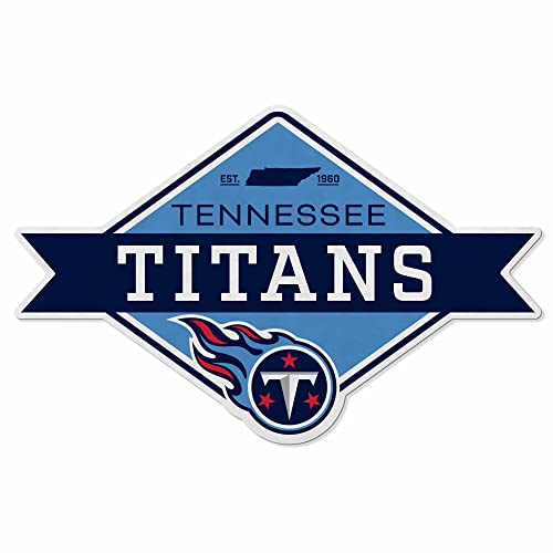 Rico Industries NFL Football Tennessee Titans Diamond Shape Cut Pennant - Home and Living Room Décor - Soft Felt EZ to Hang