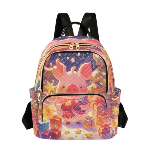 Sac à dos cochon rose de dessin animé mignon et petit sac à bandoulière ado